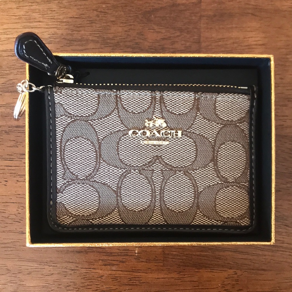 NWT COACH card case wallet